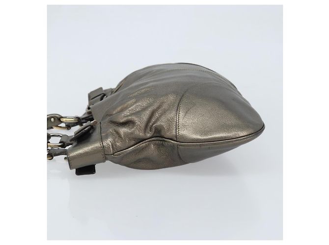 Salvatore Ferragamo Gancini Leather D'oro - vista 4