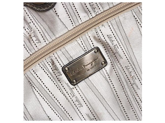 Salvatore Ferragamo Gancini Leather D'oro - vista 6