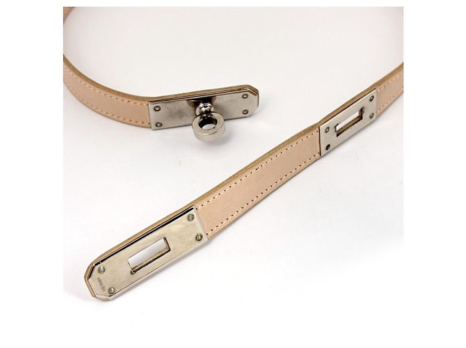 Collana Choker Kelly di Hermès Argento Beige - vista 4