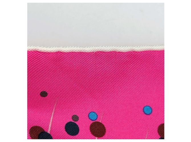 Lenço de seda Magic Kelly Carré 90 Hermès Rosa Multicor - vista 3