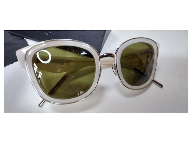 Gafas de sol Christian Dior Very Dior2N Edición Limitada Blanco Metálico - vista 12