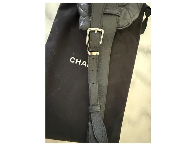 Borsa a vita matelassé Chanel in pelle nera Nero - vista 6