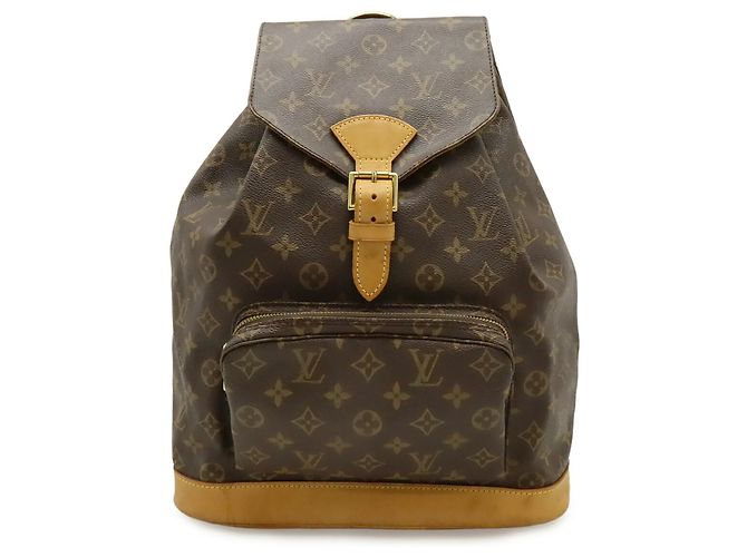 Zaino Montsouris GM in Monogramma Louis Vuitton Marrone - vista 2