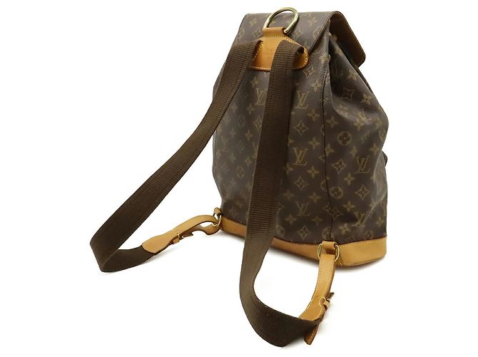 Zaino Montsouris GM in Monogramma Louis Vuitton Marrone - vista 3