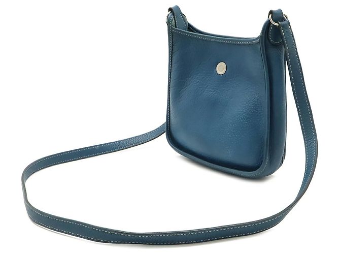 Hermès Borsa a Spalla Pochette Vespa TPM HERMES Blu - vista 3