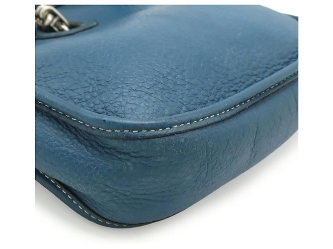Hermès Borsa a Spalla Pochette Vespa TPM HERMES Blu - vista 4
