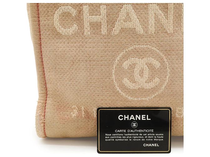 Borsa Tote PM Deauville CHANEL Rosa Rosso - vista 10