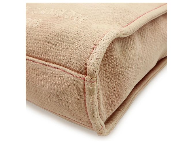 Borsa Tote PM Deauville CHANEL Rosa Rosso - vista 4