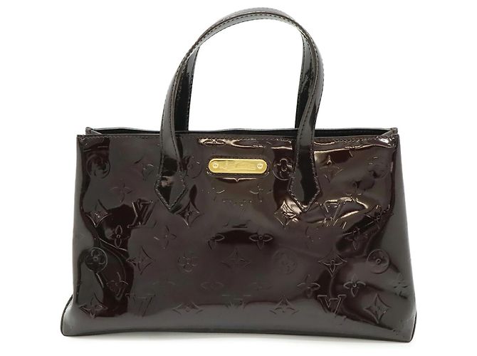 Borsa tote Louis Vuitton Monogram Vernis Wilshire PM Bordò - vista 2