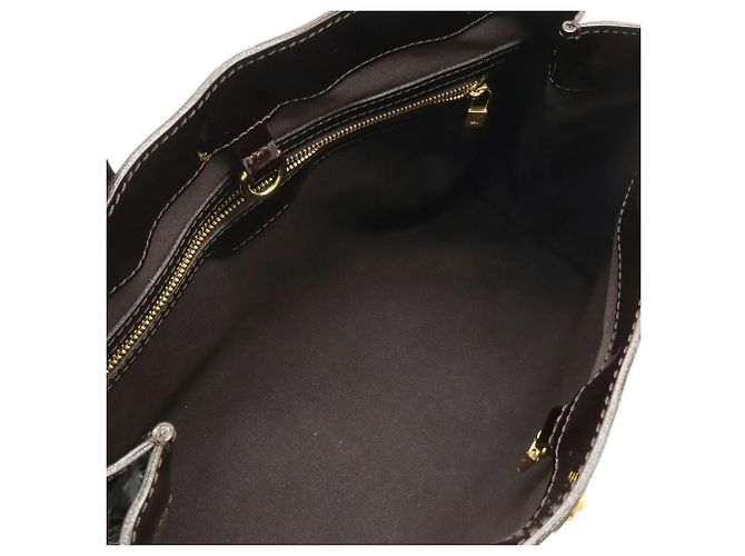 Borsa tote Louis Vuitton Monogram Vernis Wilshire PM Bordò - vista 7