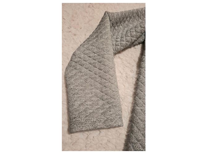 Autre Marque Chaqueta acolchada con cuello alto Gris - vista 6