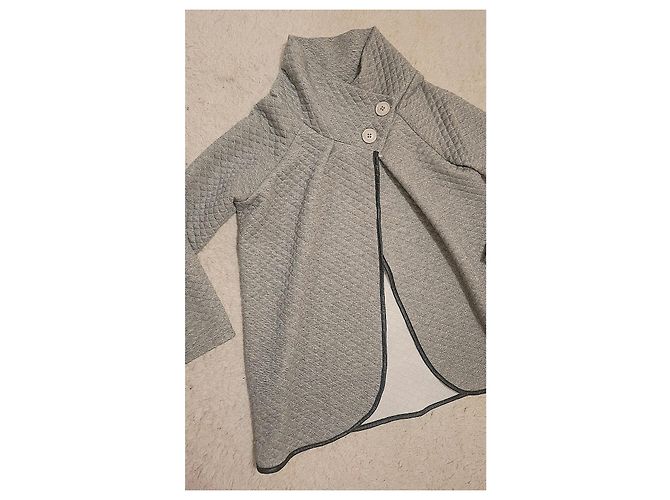 Autre Marque Chaqueta acolchada con cuello alto Gris - vista 7