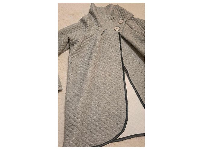 Autre Marque Chaqueta acolchada con cuello alto Gris - vista 8