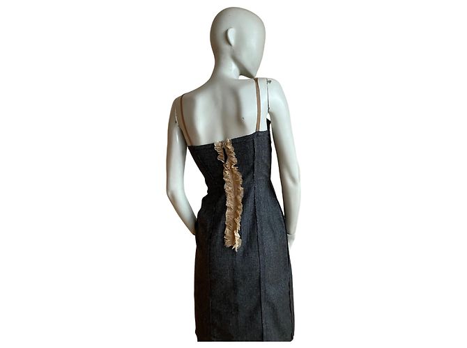 Vestido midi de lana gris Dolce & Gabbana - vista 5
