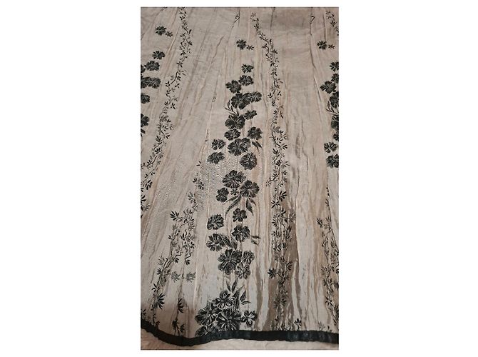 Autre Marque Gonna al ginocchio con stampa floreale Nero Grigio - vista 2