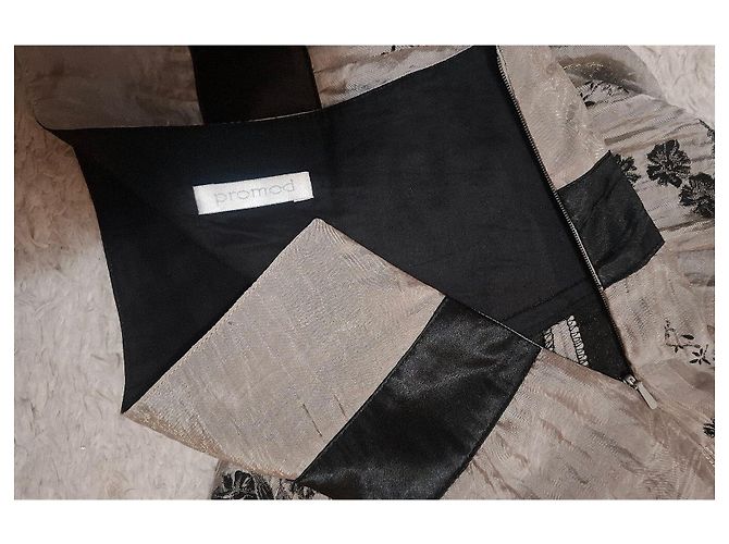 Autre Marque Gonna al ginocchio con stampa floreale Nero Grigio - vista 9