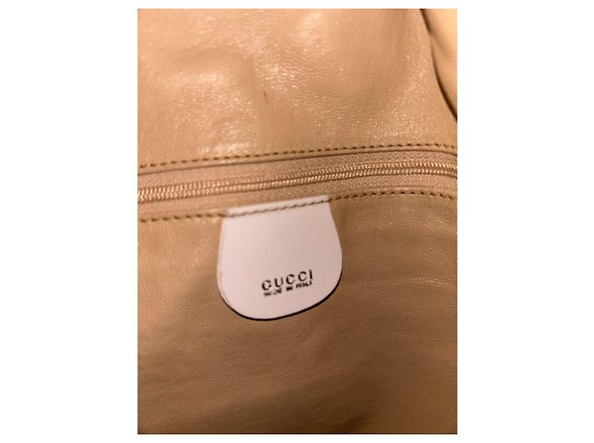 Borsa a secchiello Miss Bamboo di Gucci Giallo - vista 7