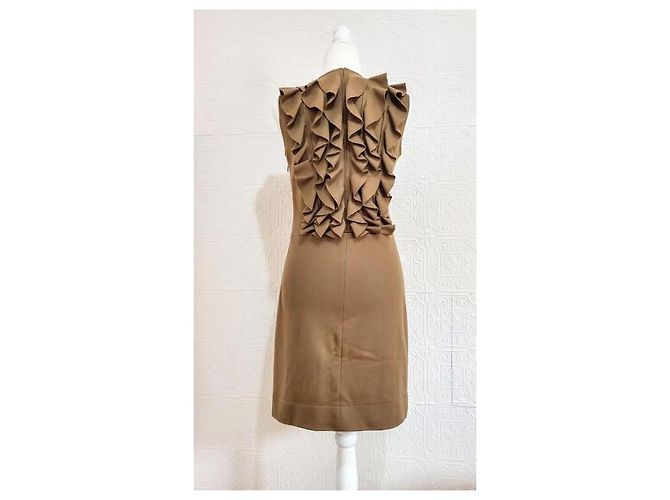 Vestido Fendi de lã marrom - vista 2