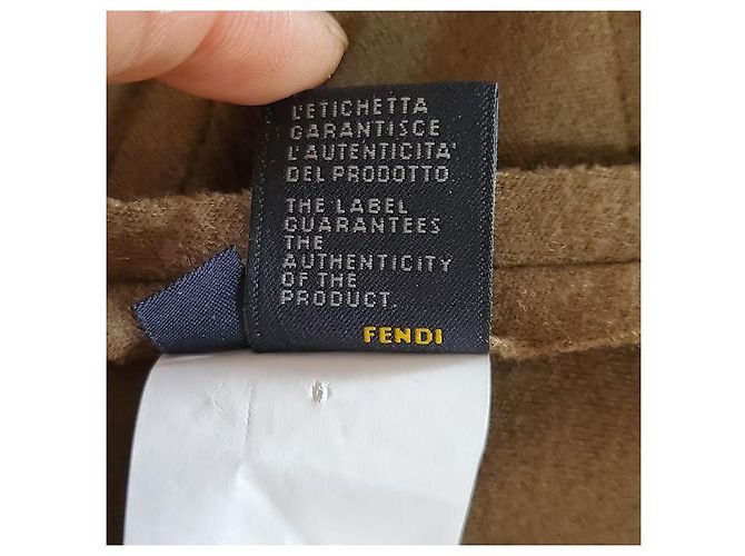 Vestido Fendi de lã marrom - vista 7