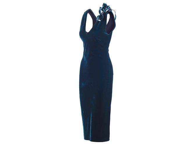 Samt-Midikleid von Jean Paul Gaultier - Ansicht 3