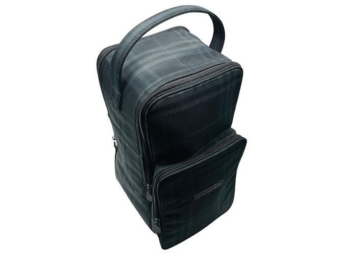 Borsa per scarpe da golf Burberry Classic Nova Check in nero / grigio - vista 5