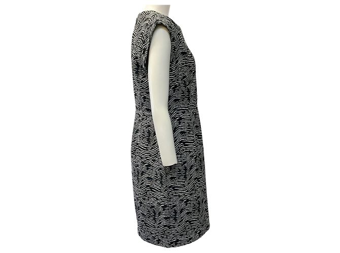 Schwarzes / Weißes Gewebtes Shift-Kleid von Derek Lam - Ansicht 2