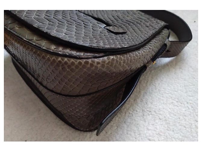 Bolsa Tom Ford Jennifer em pele de python cinza - vista 11