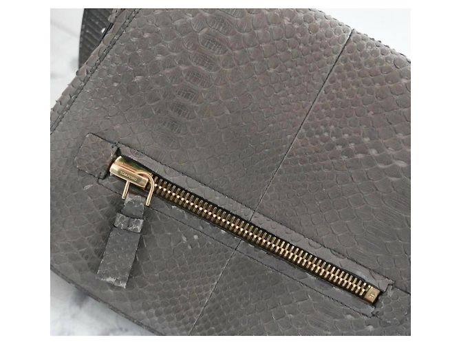Bolsa Tom Ford Jennifer em pele de python cinza - vista 2