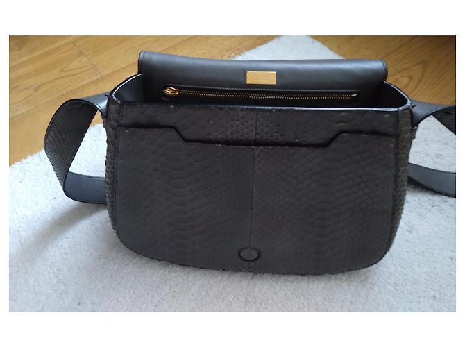 Bolsa Tom Ford Jennifer em pele de python cinza - vista 6