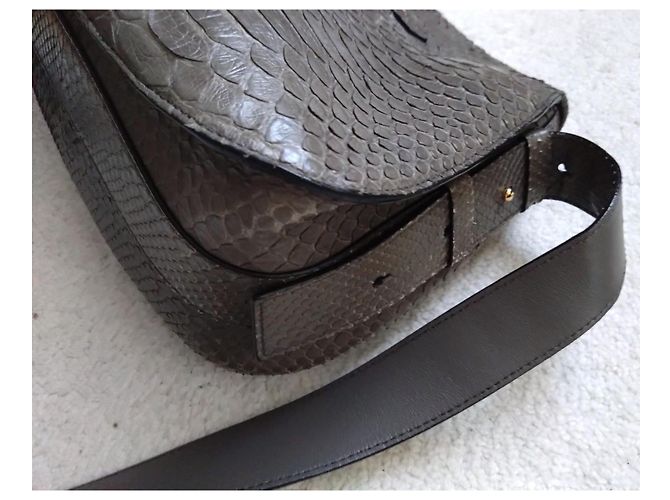 Bolsa Tom Ford Jennifer em pele de python cinza - vista 7