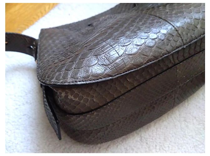 Bolsa Tom Ford Jennifer em pele de python cinza - vista 9