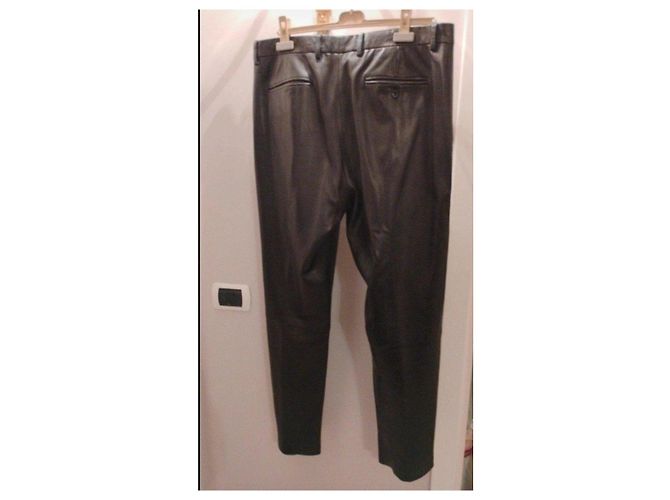 GUCCI Lamb leather pants Black - view 2
