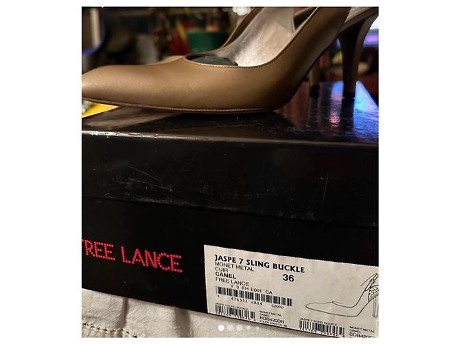 Free Lance Jaspe Slingback Pumps Bronze Leder - Ansicht 2