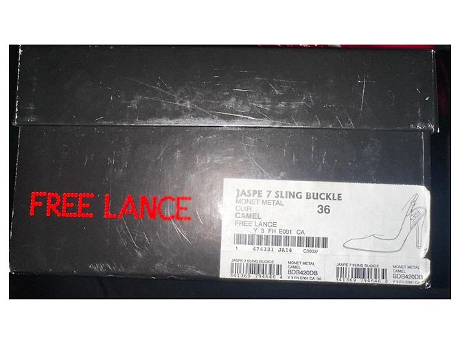 Free Lance Jaspe Slingback Pumps Bronze Leder - Ansicht 7