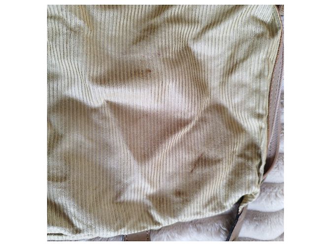Beige Cord-Ripp Reisetasche Yves Saint Laurent - Ansicht 10