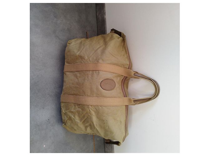 Beige Cord-Ripp Reisetasche Yves Saint Laurent - Ansicht 2
