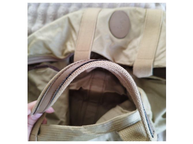 Beige Cord-Ripp Reisetasche Yves Saint Laurent - Ansicht 3