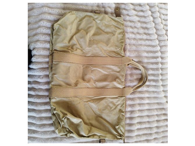 Beige Cord-Ripp Reisetasche Yves Saint Laurent - Ansicht 6