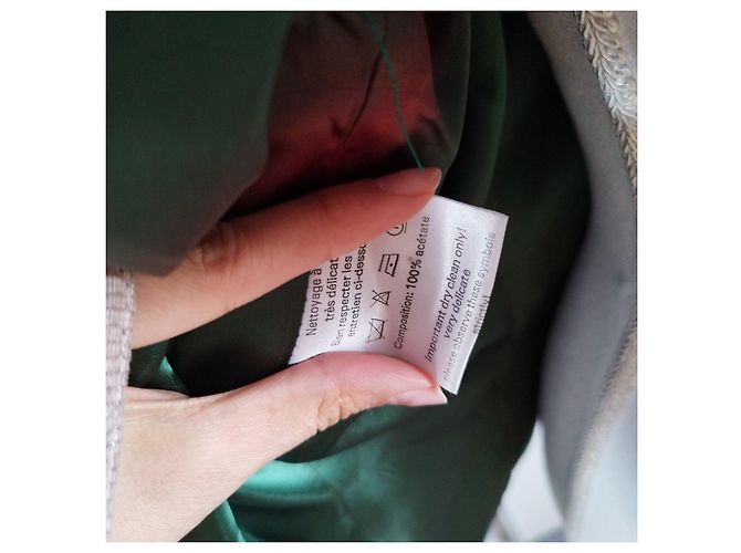 Blazer Verde de Acetato Yves Saint Laurent - vista 7