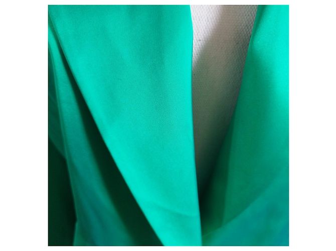 Blazer Verde de Acetato Yves Saint Laurent - vista 8