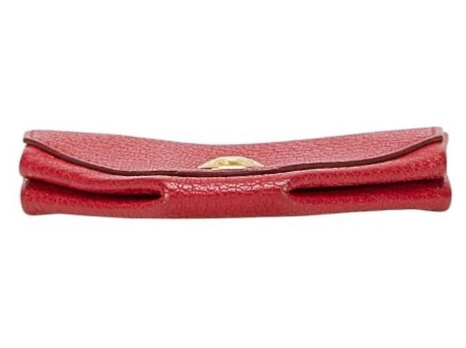 Monedero Quatre Coin Levain de Hermès Roja - vista 3