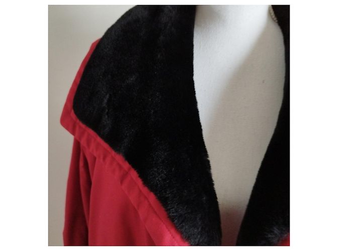 Abrigo rojo YVES SAINT LAURENT Negro Roja - vista 2