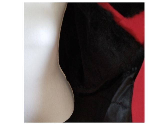Abrigo rojo YVES SAINT LAURENT Negro Roja - vista 4