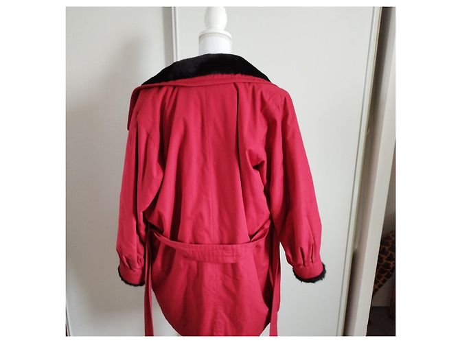 Abrigo rojo YVES SAINT LAURENT Negro Roja - vista 7