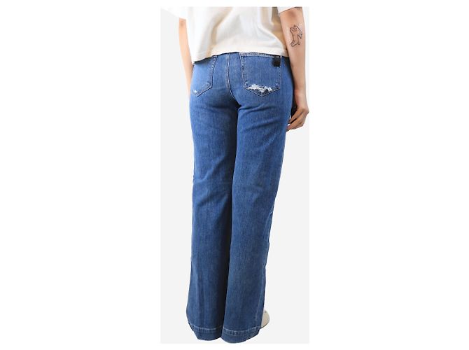 Paige Jeans Vaqueros Leenah en denim de lavado medio - W 28 Azul - vista 3