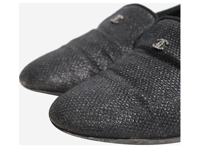 Chanel Mocassini neri scintillanti - taglia EU 36,5 Nero - vista 4