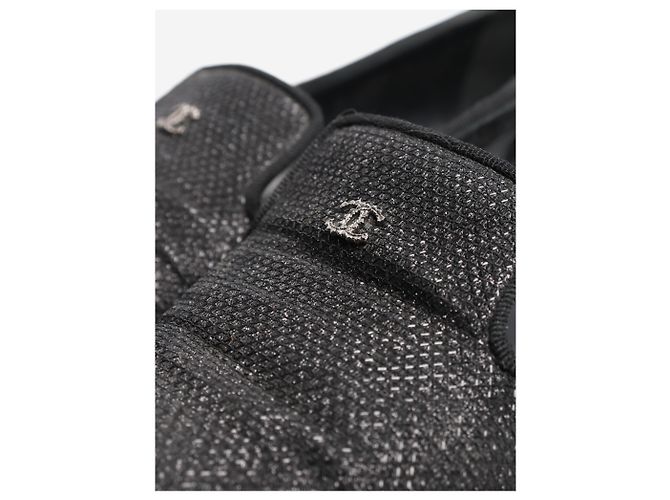 Chanel Mocassini neri scintillanti - taglia EU 36,5 Nero - vista 5