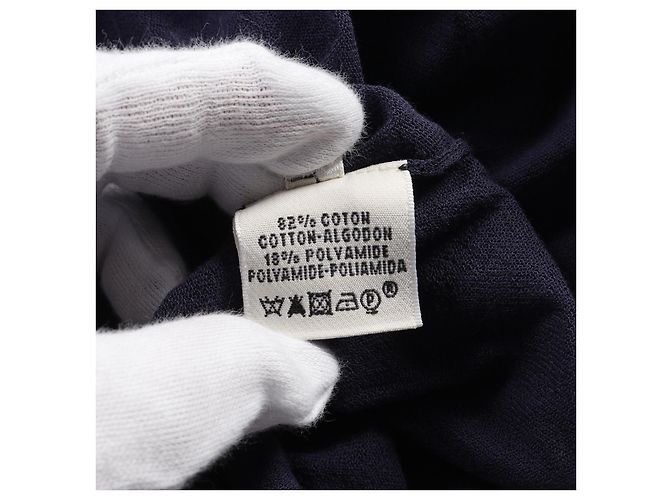 Vestido de algodón y nylon Hermès Azul Azul marino - vista 4