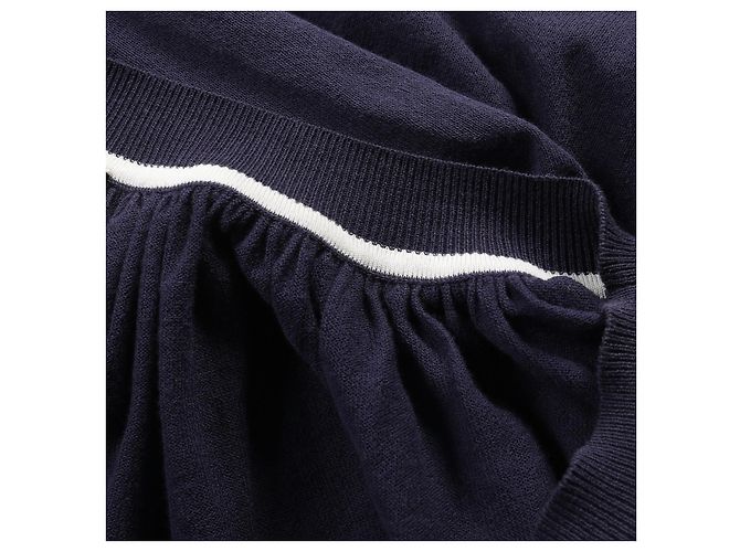 Vestido de algodón y nylon Hermès Azul Azul marino - vista 6