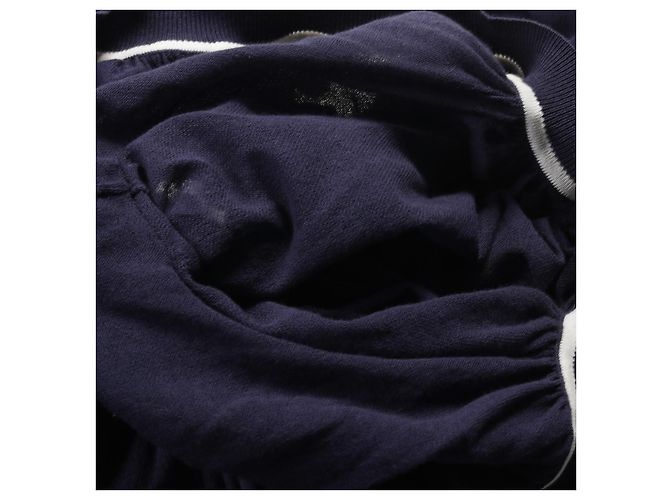 Vestido de algodón y nylon Hermès Azul Azul marino - vista 8